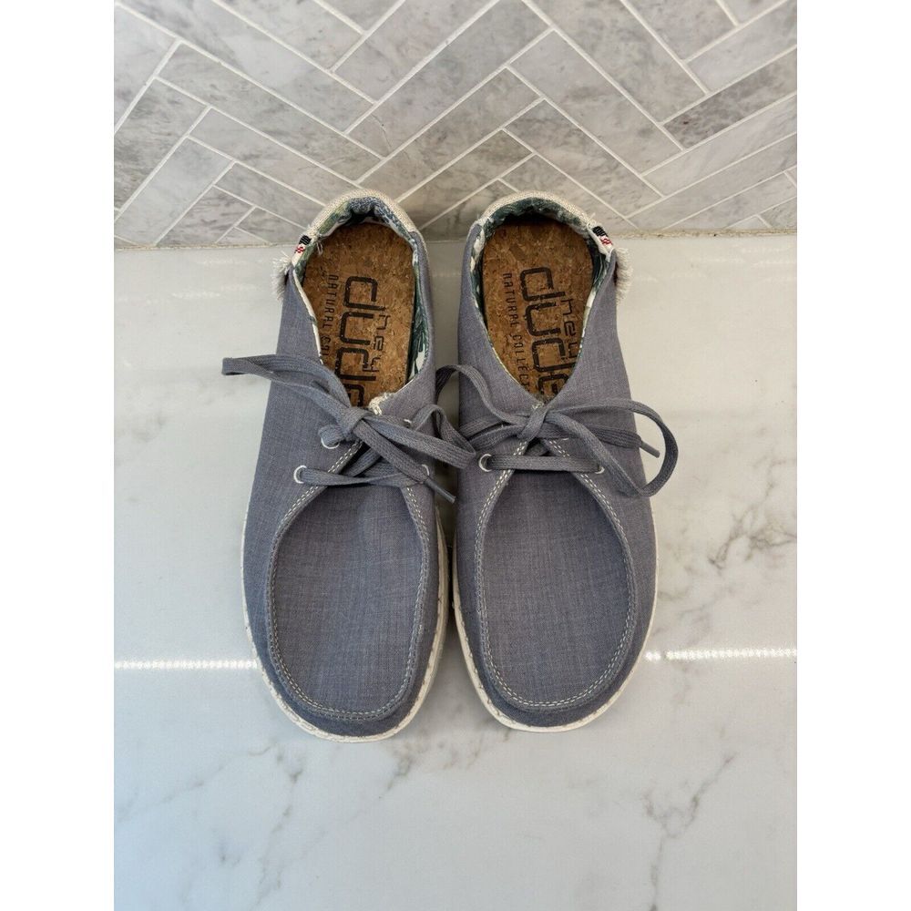 Hey Dude Wendy Natural Indigo Slip On Shoes Casual Comfort Beach Women's Size 7